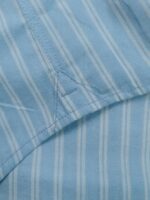 Men's Sky Blue & White Vertical Stripe Casual Shirt - Image 2