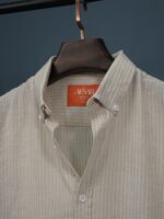 Ramie Cotton Striped Shirt