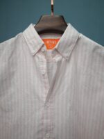 Ramie Cotton Baby Pink Striped Shirt