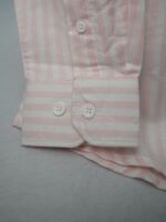 Ramie Cotton Baby Pink Striped Shirt - Image 3
